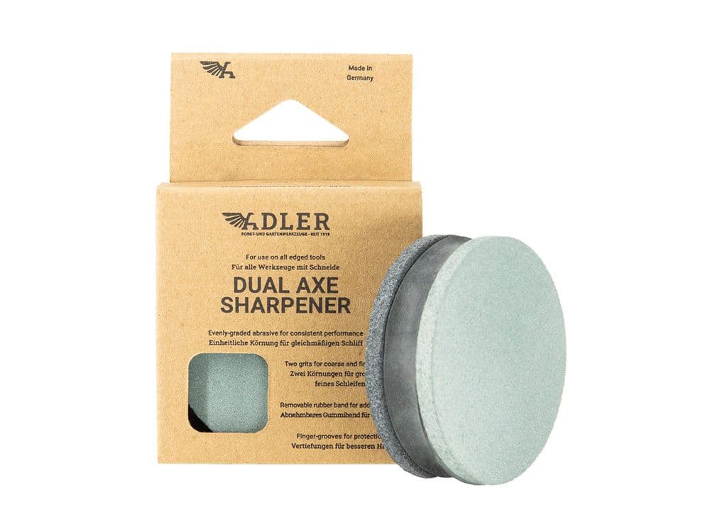 Adler Sharpening Stone Puck 80/220 for Axes & Hatchets - Image 2