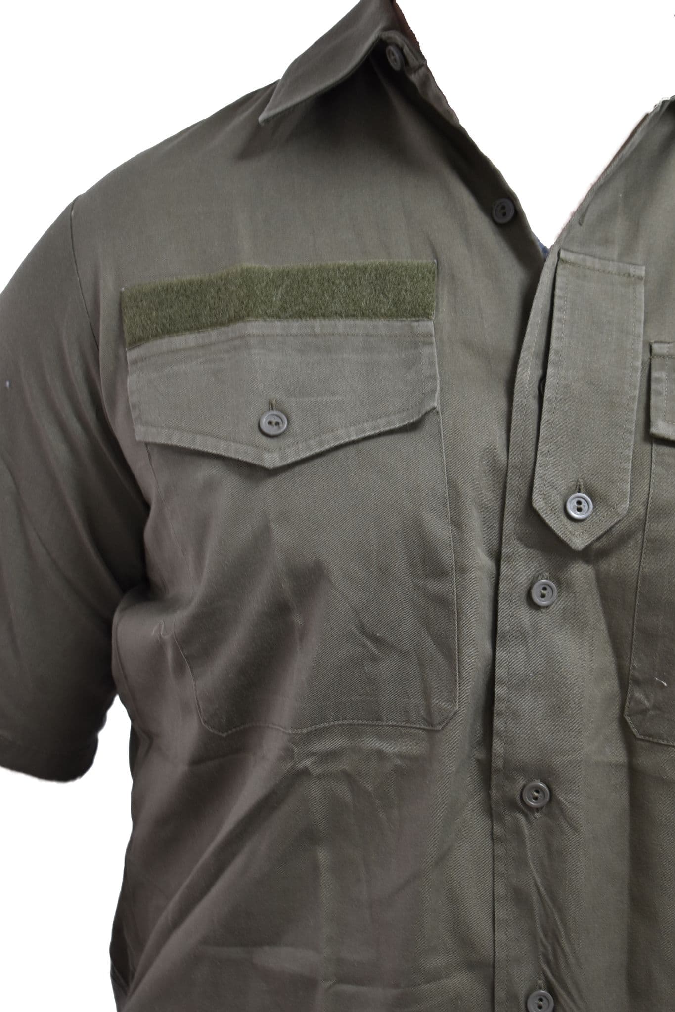 Austrian Military Lightweight Olive Green Short Sleeve Shirt - Image 4