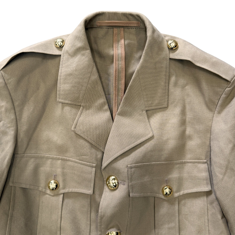 Belgian Military Formal Jacket with Metal Buttons & Shoulder Epaulettes - Image 3