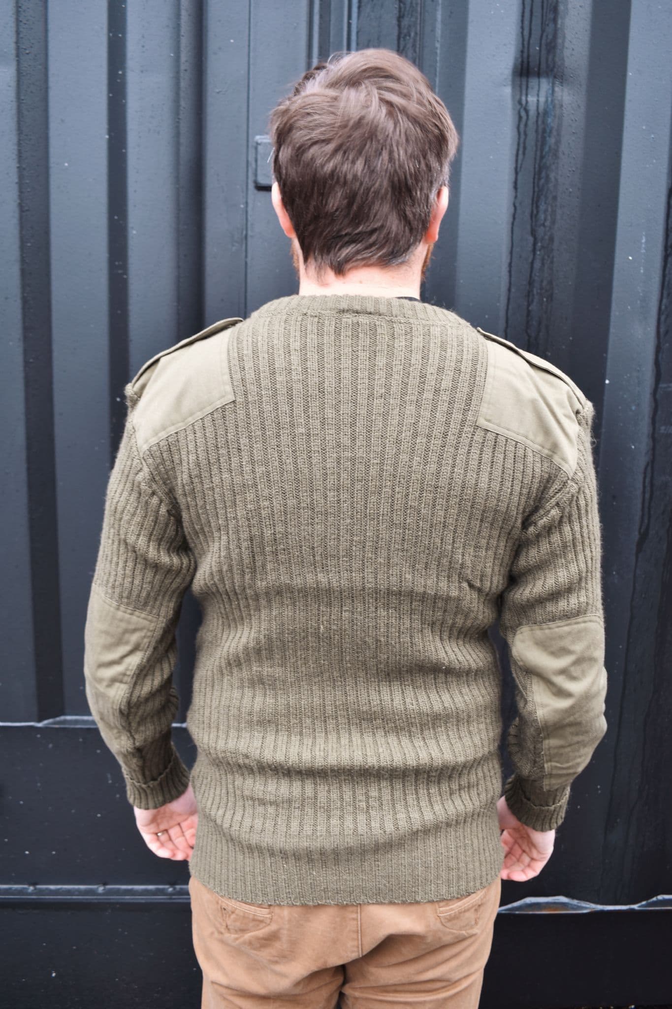 British Army Surplus Wool Pullover Sweatshirt Jumper - Olive - Image 10