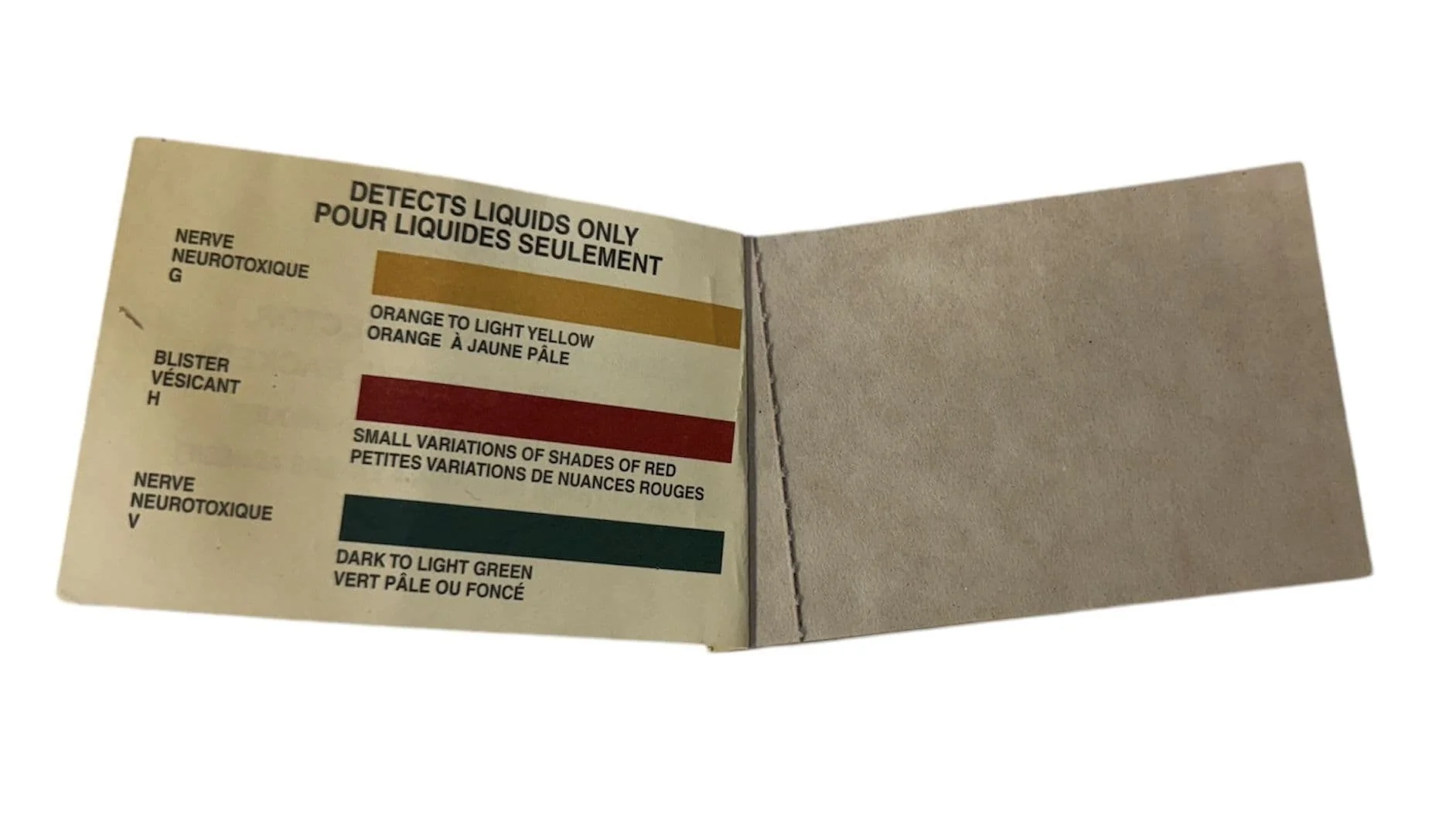 British Military Chemical Agent Detector Paper - Image 2