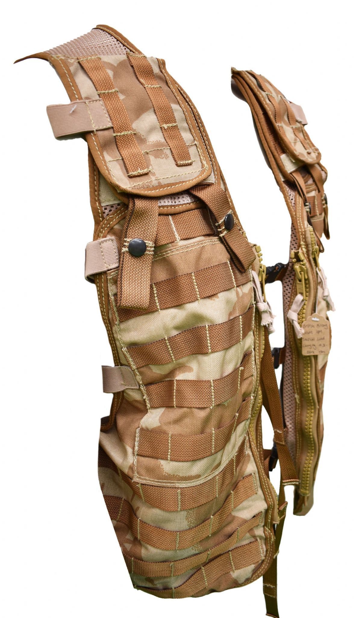 British Military Desert DPM Tactical Load Carrying Vest - Dark Tan - Image 2