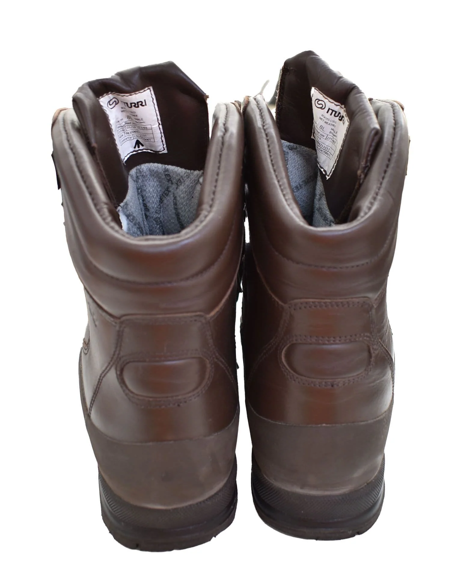 British Military Iturri Cold Wet Weather Brown Leather Combat Boots - Supergrade - Image 4