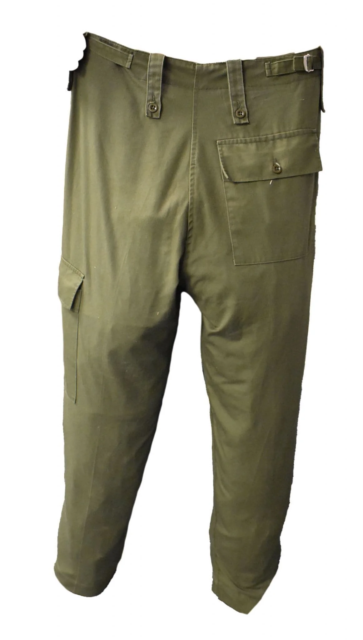British Military Lightweight Olive Green General Service Work Trousers - Image 3