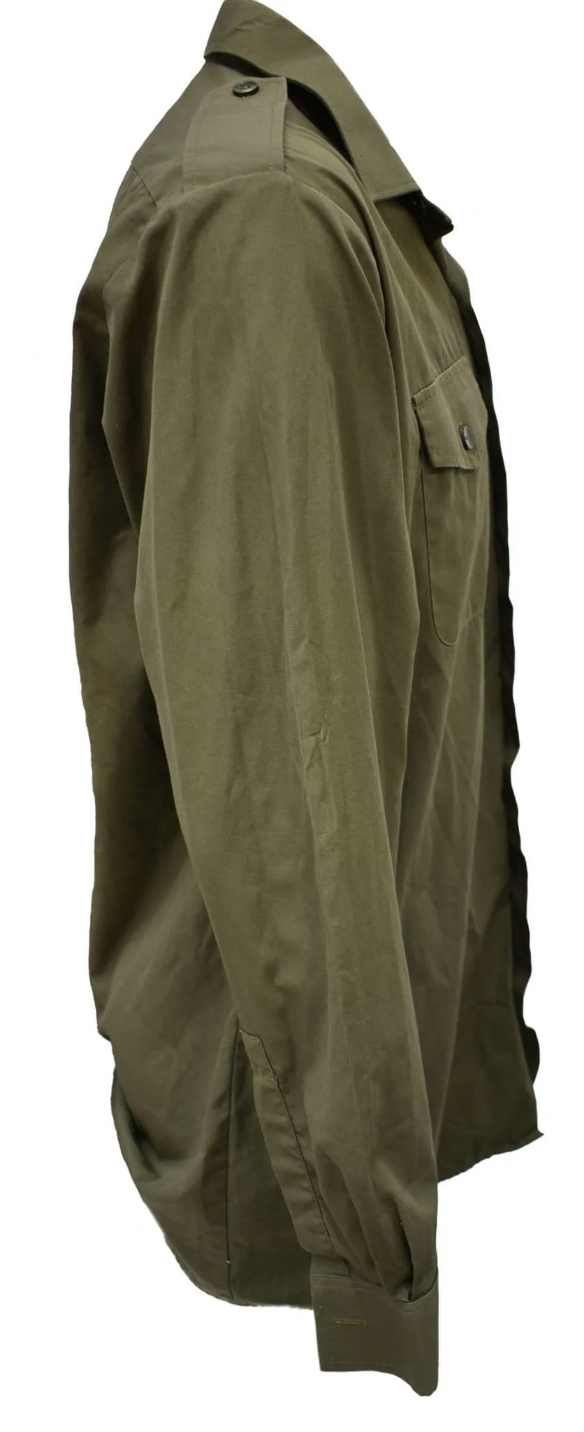British Military Men's General Service Olive Long Sleeve Shirt - Image 2