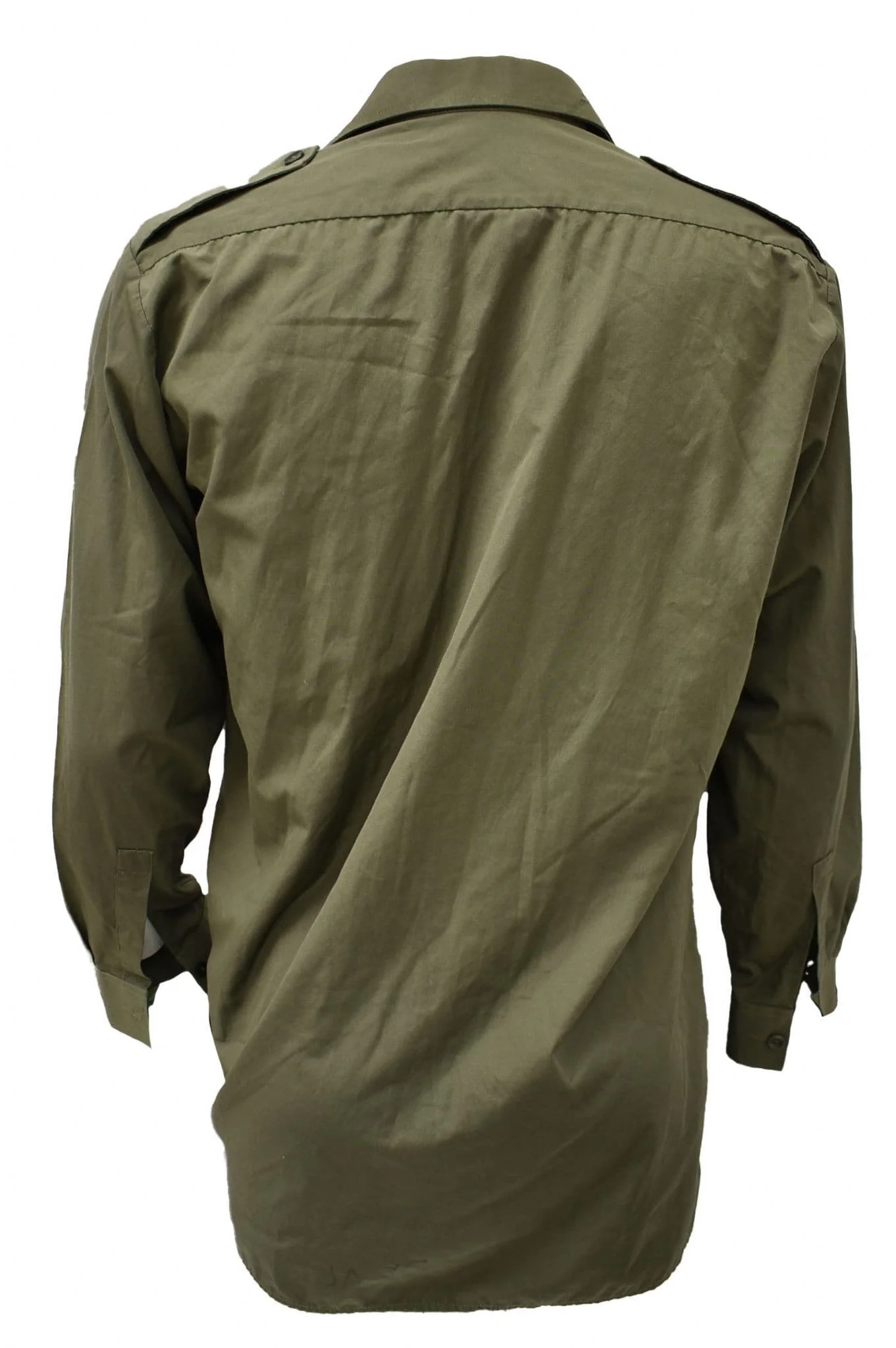British Military Men's General Service Olive Long Sleeve Shirt - Image 3