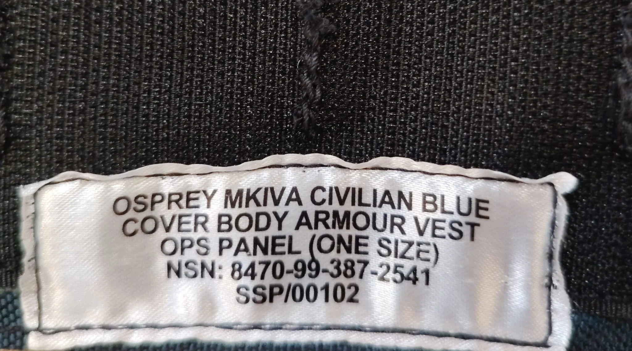 British Military Navy Blue MK4 Osprey Ops Panel - Image 3