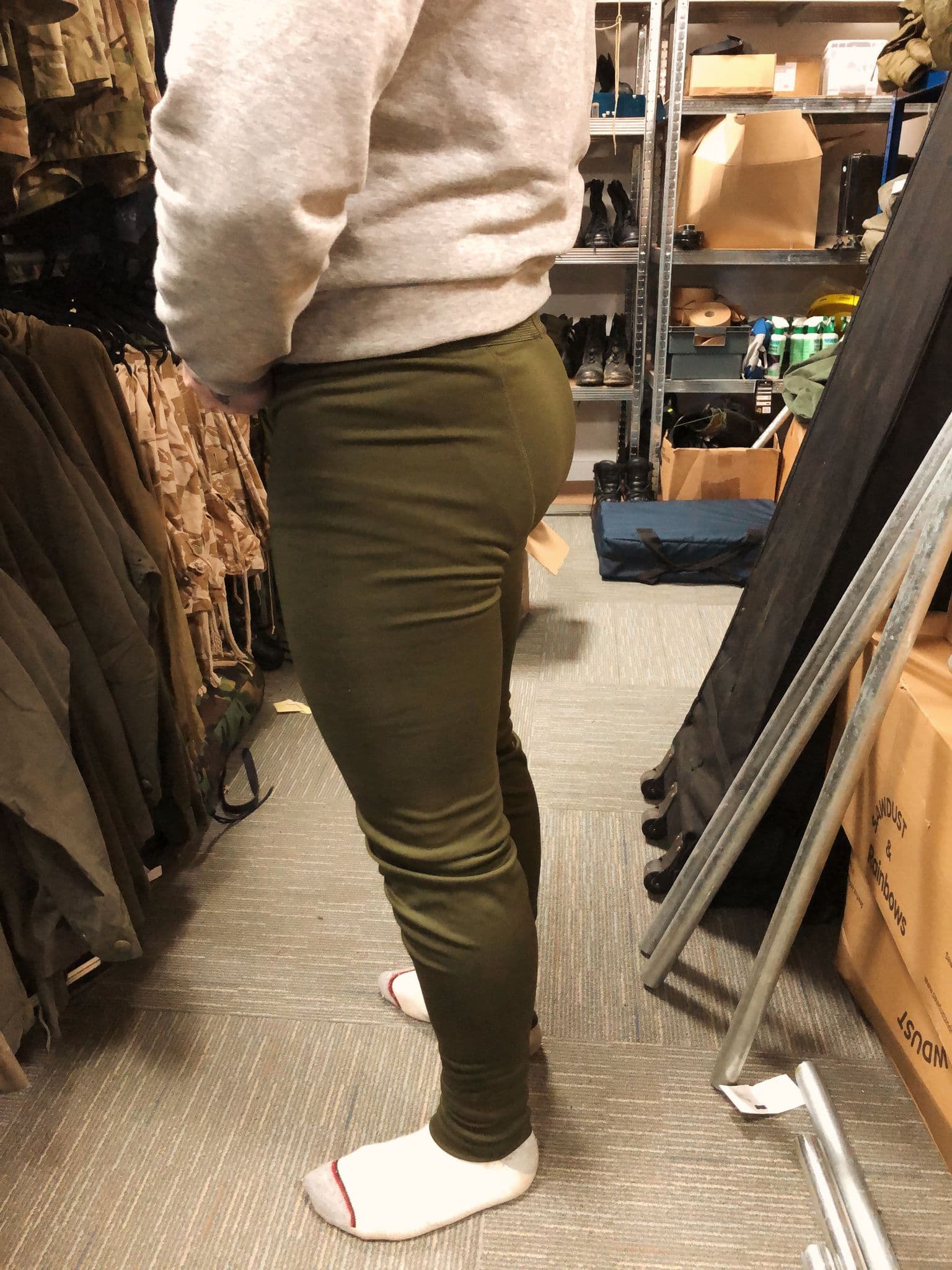 British Military Olive Green Long John Bottoms Thermal Base Layer - Image 10