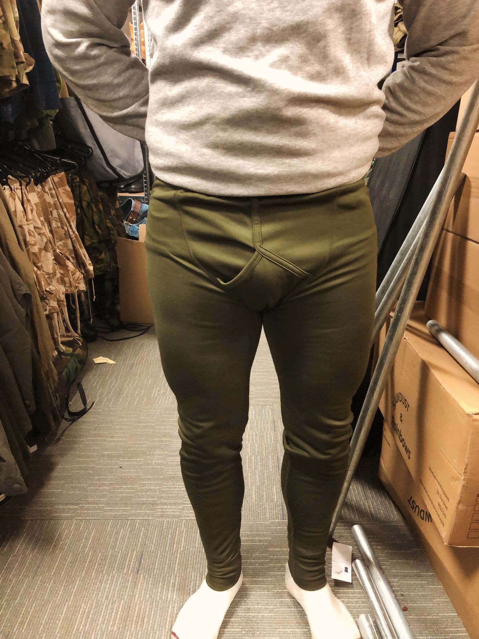 British Military Olive Green Long John Bottoms Thermal Base Layer - Image 8