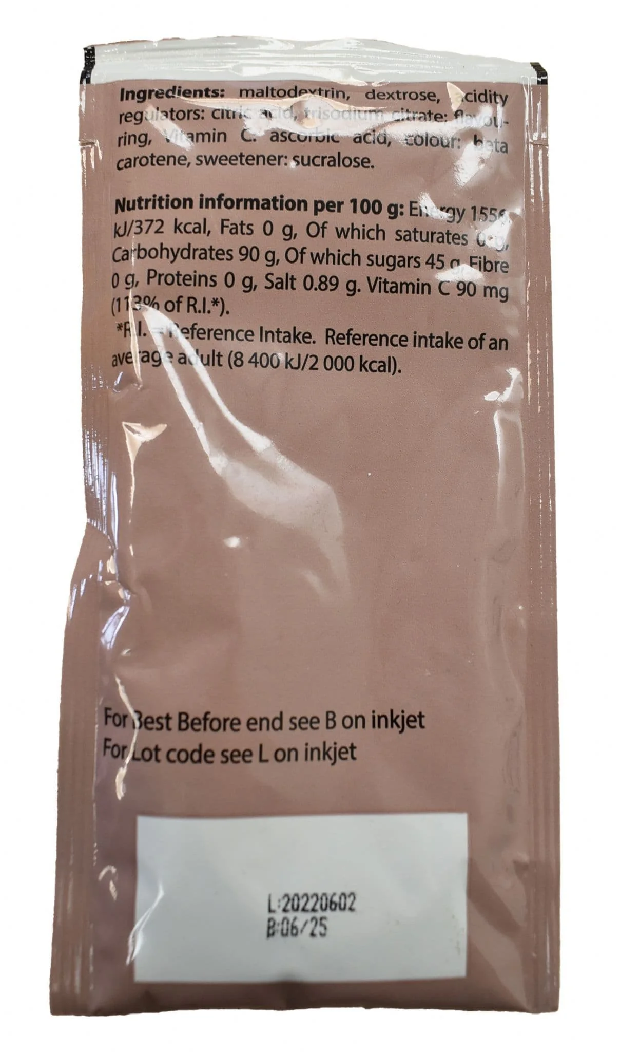 British Military Ration Pack Accessory - Tutti Fruitti Fruit Flavour Drink Powder 45g - Image 2
