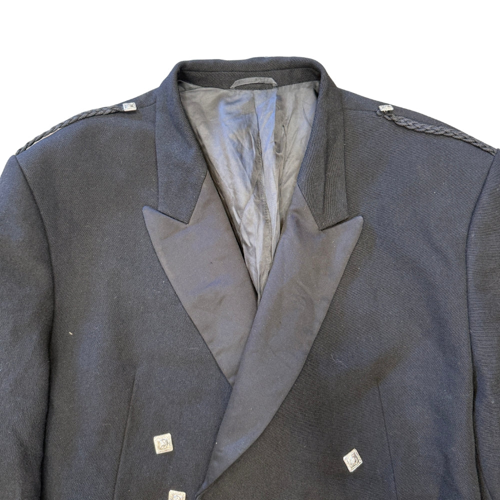 British Military Scottish Prince Charlie Black Kilt Jacket - Image 2