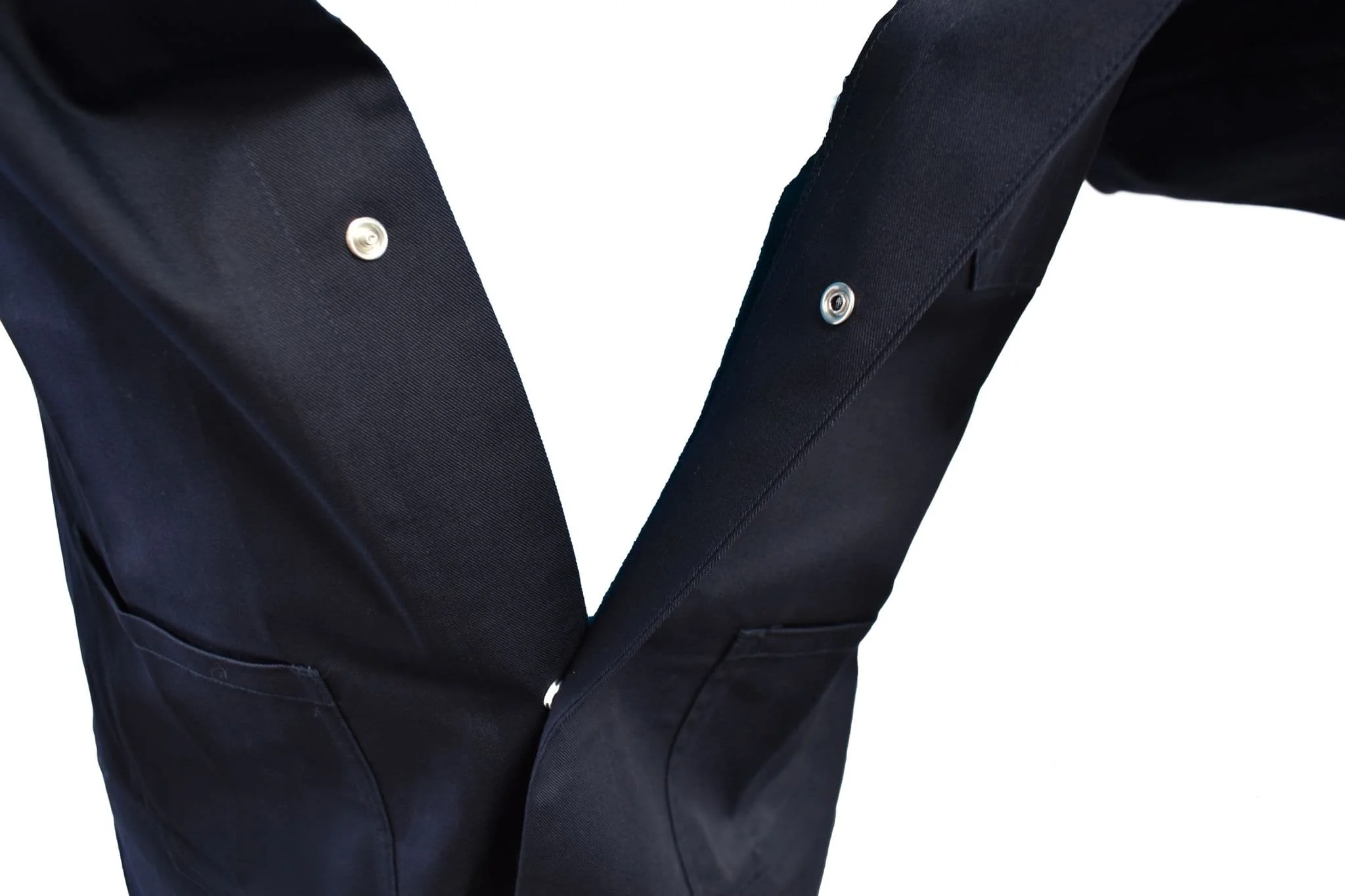 British Military Surplus Men's Long Coat Overall Jacket - Navy Blue - Image 6