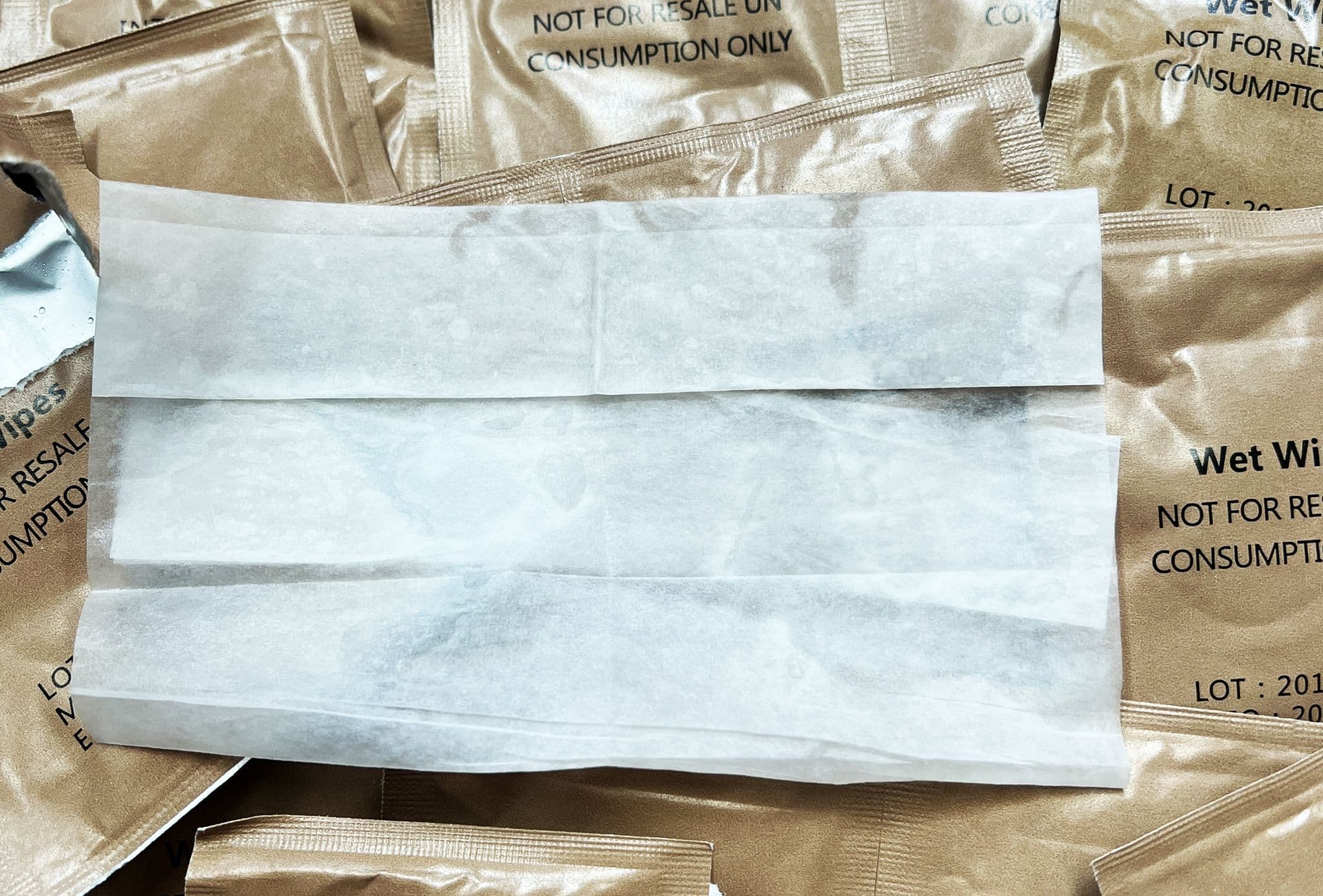 British Military Wet Wipes x 20- Individually Sealed - Image 3