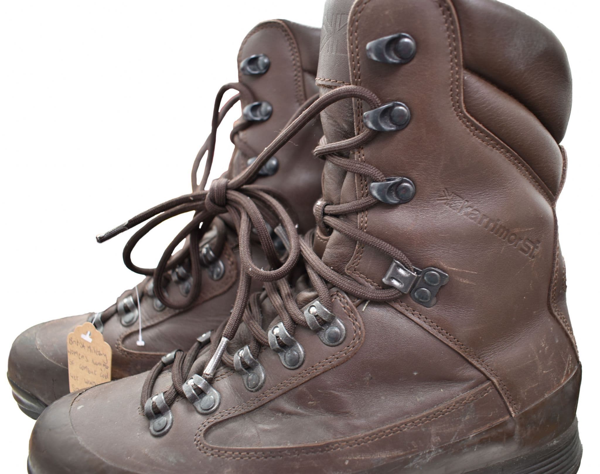 British Military Women's Karrimor SF Combat Cold Wet Weather Brown Boots - Image 2