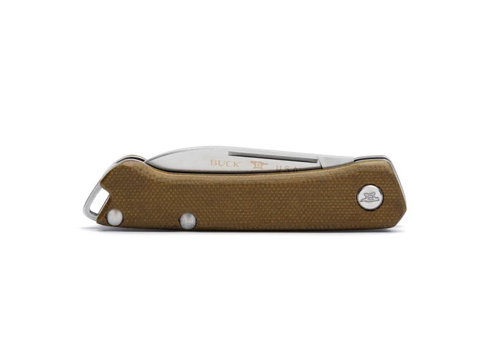 Buck 250 Saunter Drop Point Folding Knife - O.D. Green - UK EDC - Image 4