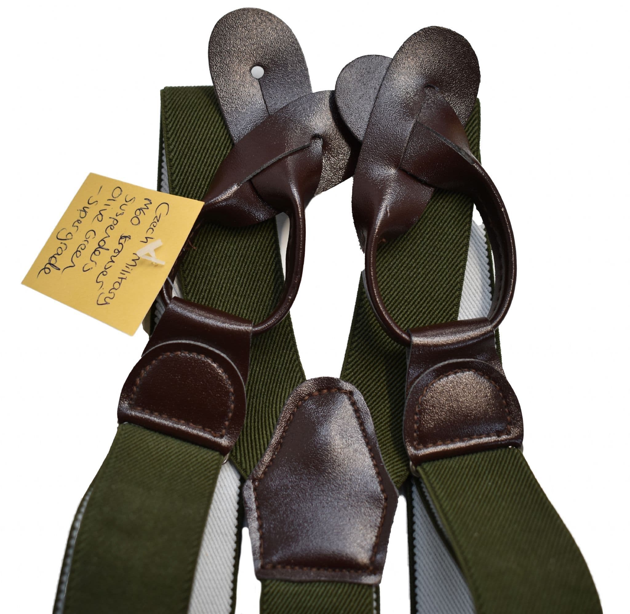 Czech Military M60 Trouser Suspenders Olive Green - Supergrade - Image 2