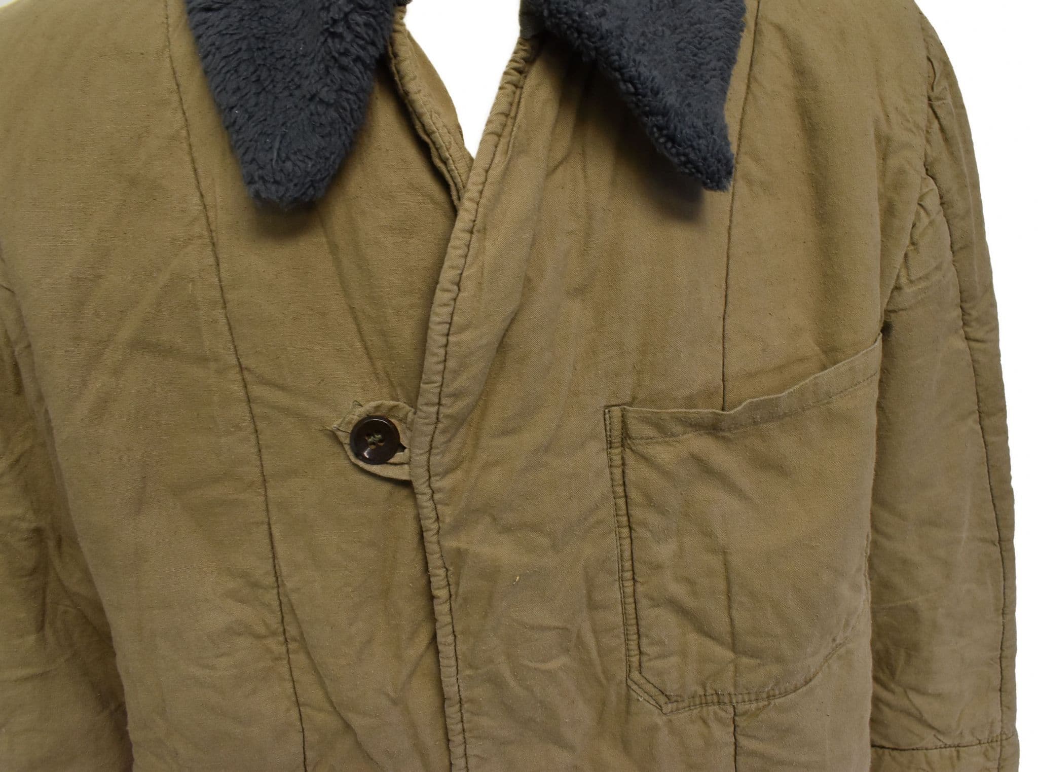 Czech Military Parka Liner With Fur Collar - Image 4
