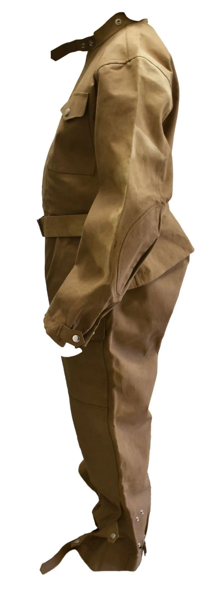Czech Military Tan Waxed Cotton Overalls - Image 2