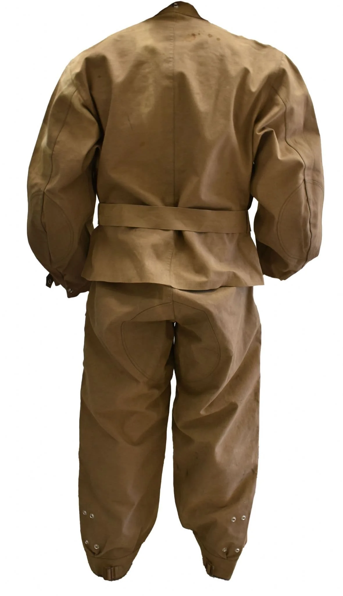 Czech Military Tan Waxed Cotton Overalls - Image 3