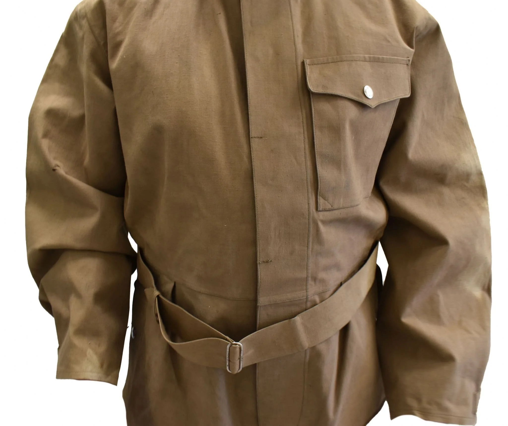 Czech Military Tan Waxed Cotton Overalls - Image 5