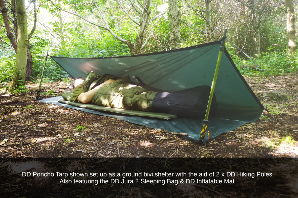 DD Hammocks Poncho Tarp - Olive Green - Image 7