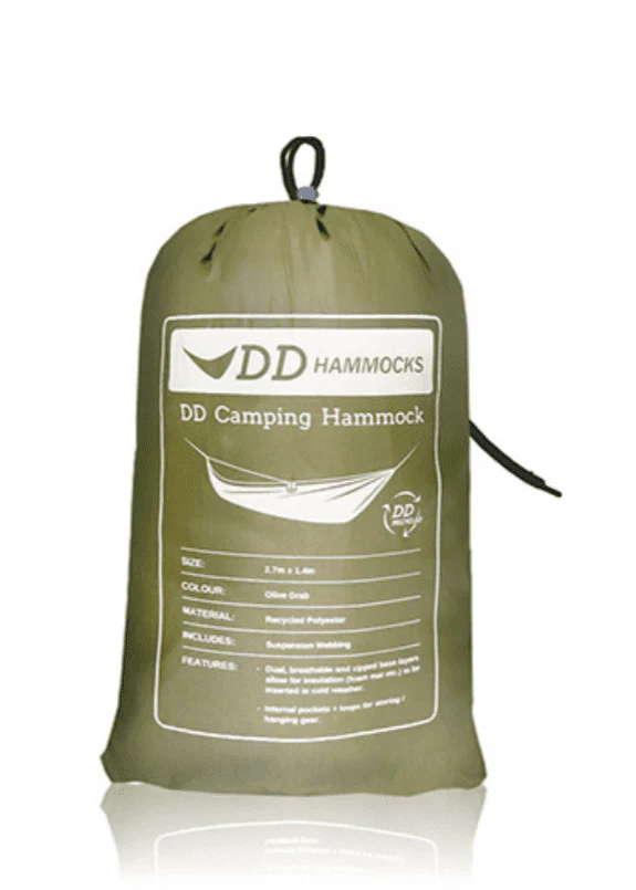 DD Hammocks Recycled Camping Hammock - Olive Drab - Image 2