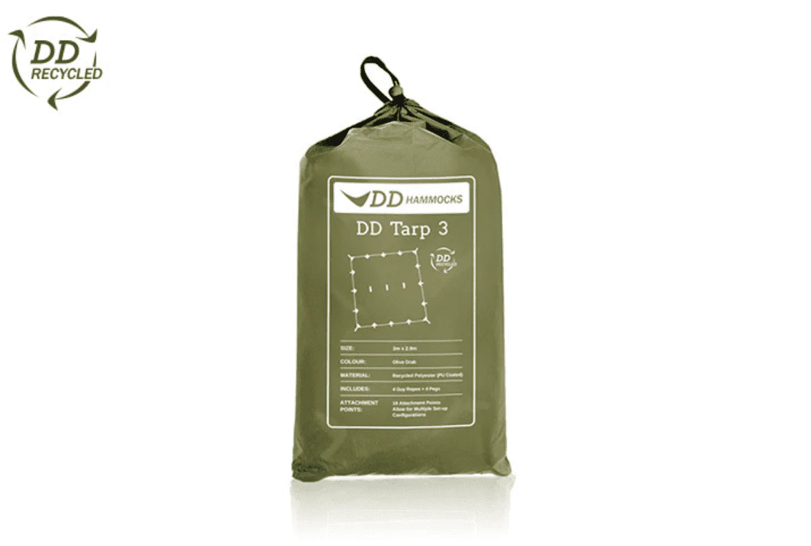 DD Hammocks Recycled Tarp 3 - Olive Drab - Image 4