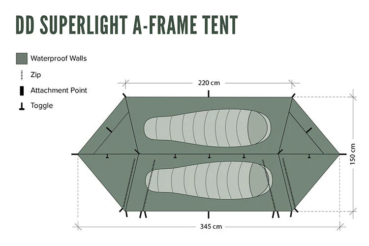 DD Hammocks SuperLight - A-Frame Tent - Image 7