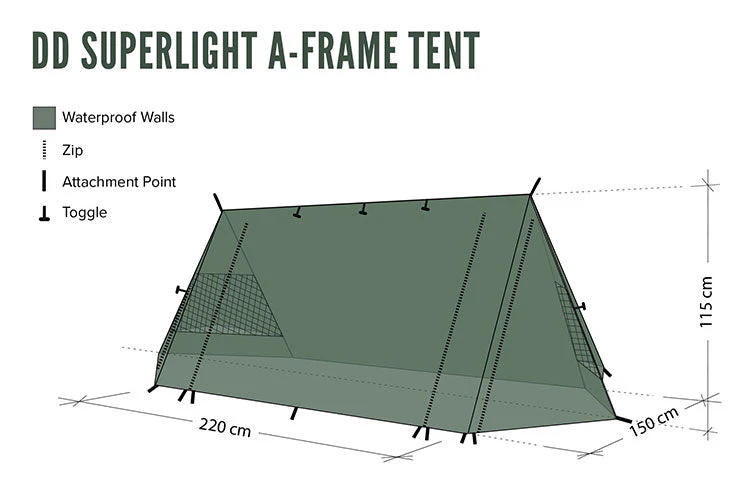 DD Hammocks SuperLight - A-Frame Tent - Image 8