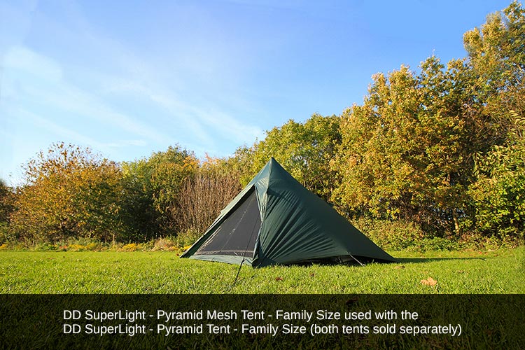 DD Hammocks SuperLight Pyramid Mesh Tent - Family Size - Image 6