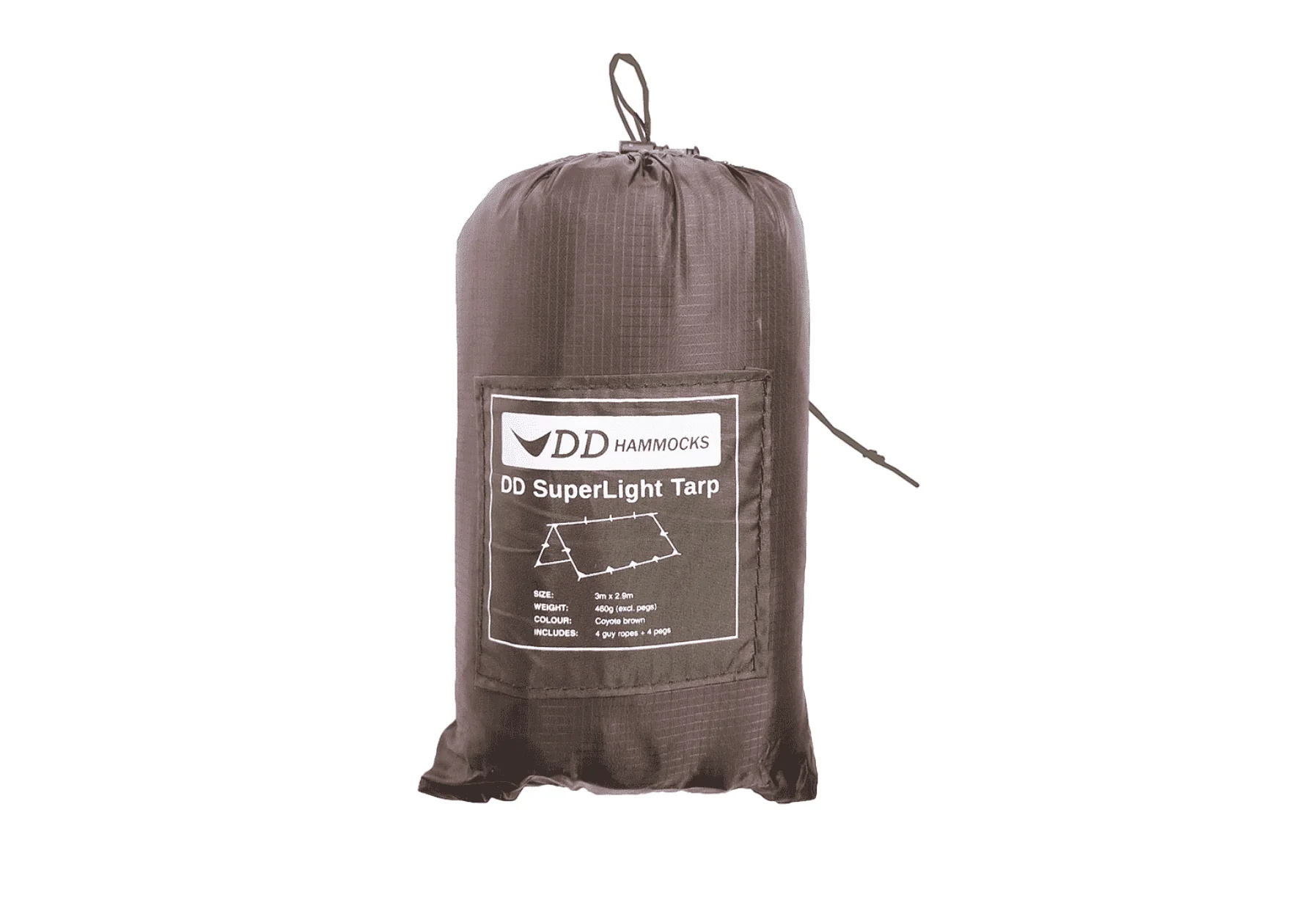 DD Hammocks Superlight Tarp - Coyote Brown - Image 3