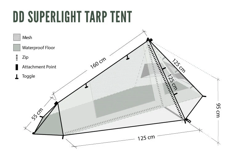 DD Hammocks SuperLight - Tarp Tent - Image 13