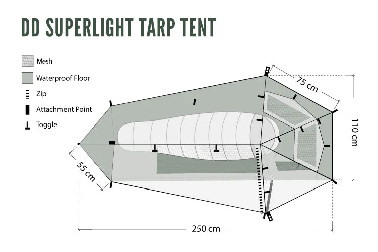 DD Hammocks SuperLight - Tarp Tent - Image 14