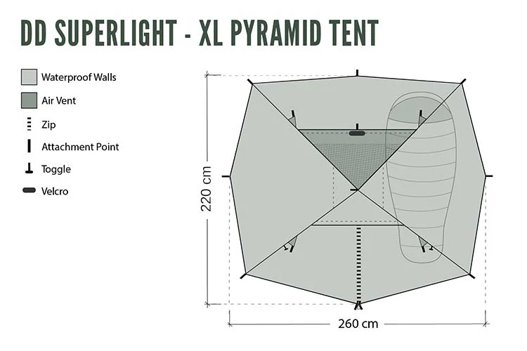 DD Hammocks SuperLight - XL - Pyramid Tent - Image 7