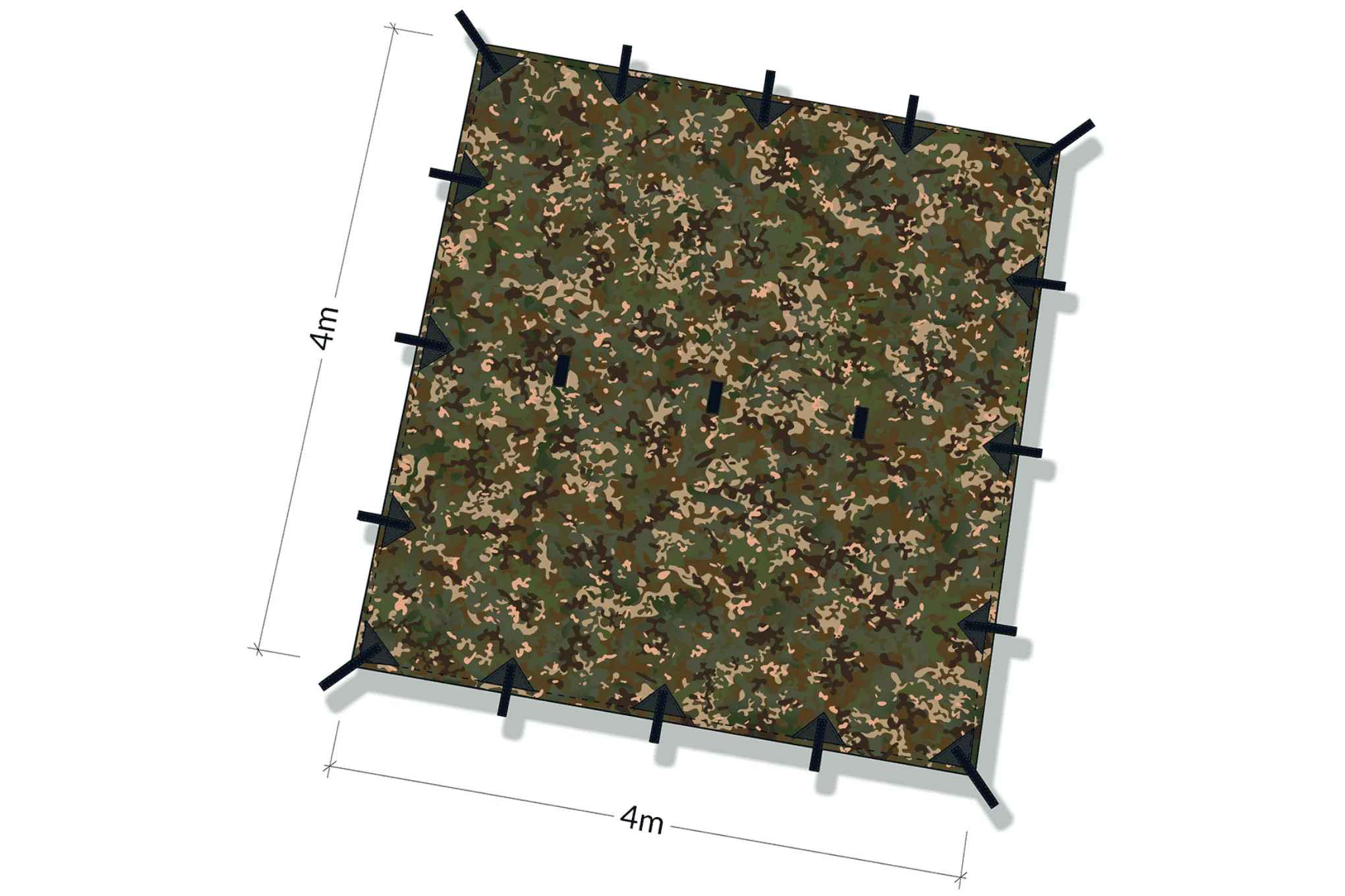 DD Hammocks Tarp 4m x 4m - Multicam - Image 4