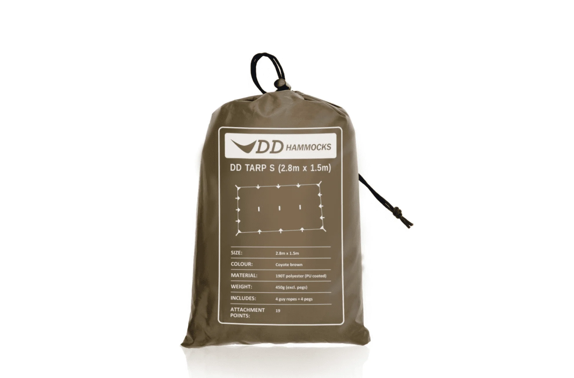 DD Hammocks Tarp S - Coyote Brown - Image 2