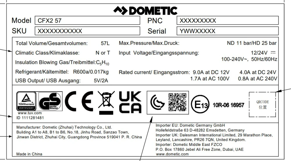 Dometic CFX2 57 Compressor Cooler Box - Image 8