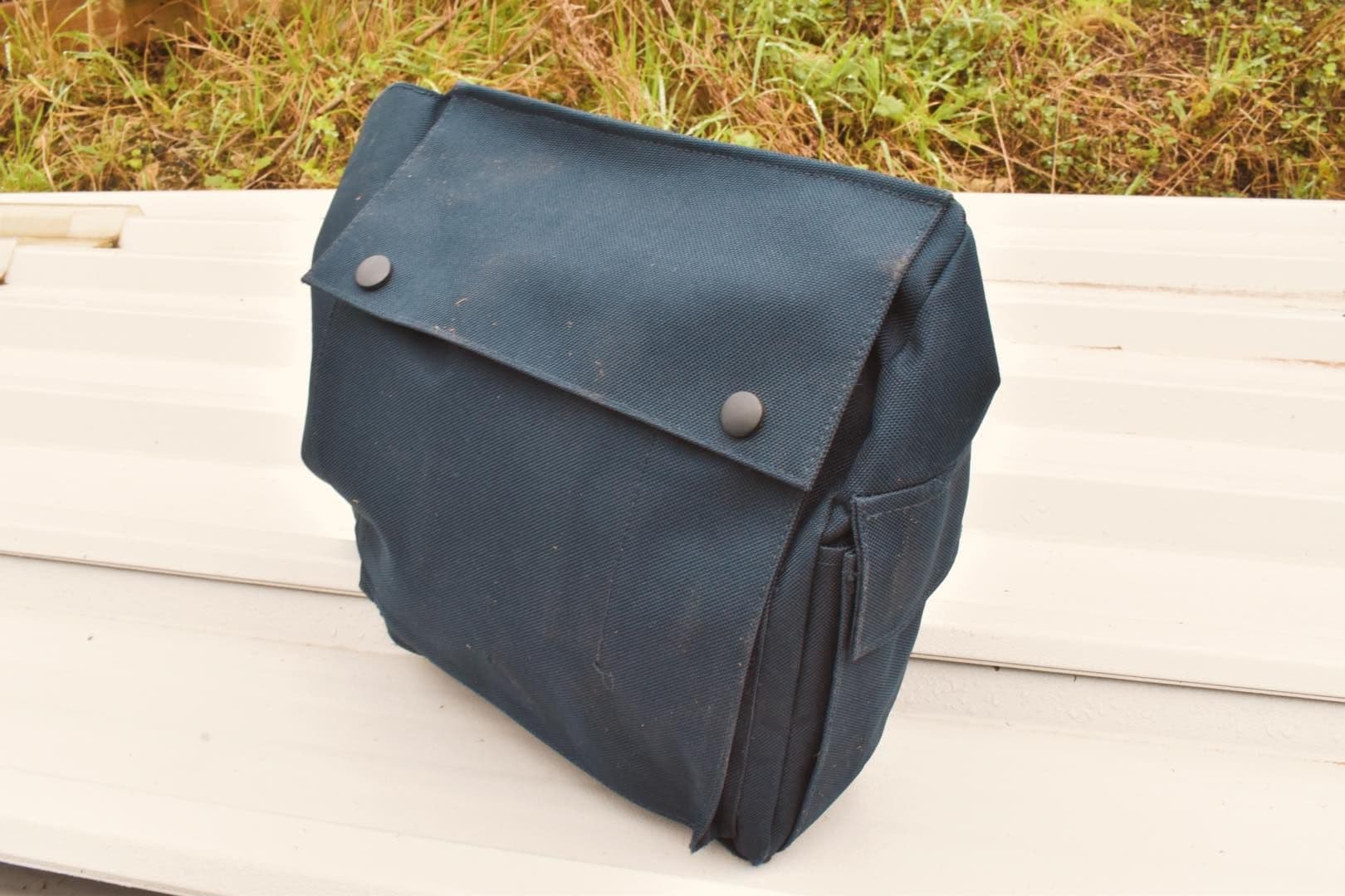 Dutch Military Respirator Gas Mask Bag - Navy Blue - Image 10