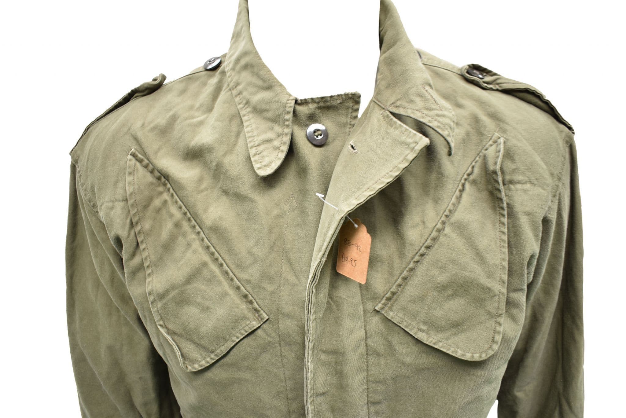 Dutch Military Vintage Olive Green Jacket - Image 2