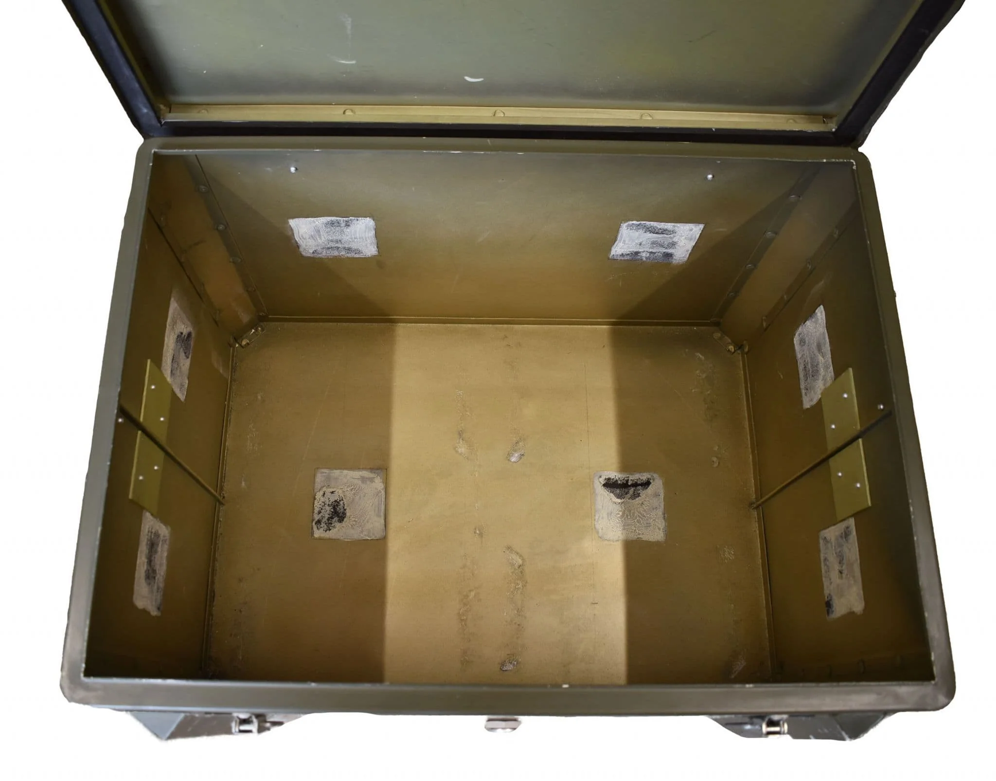Ex Military Large Olive Metal Storage Case - Image 3