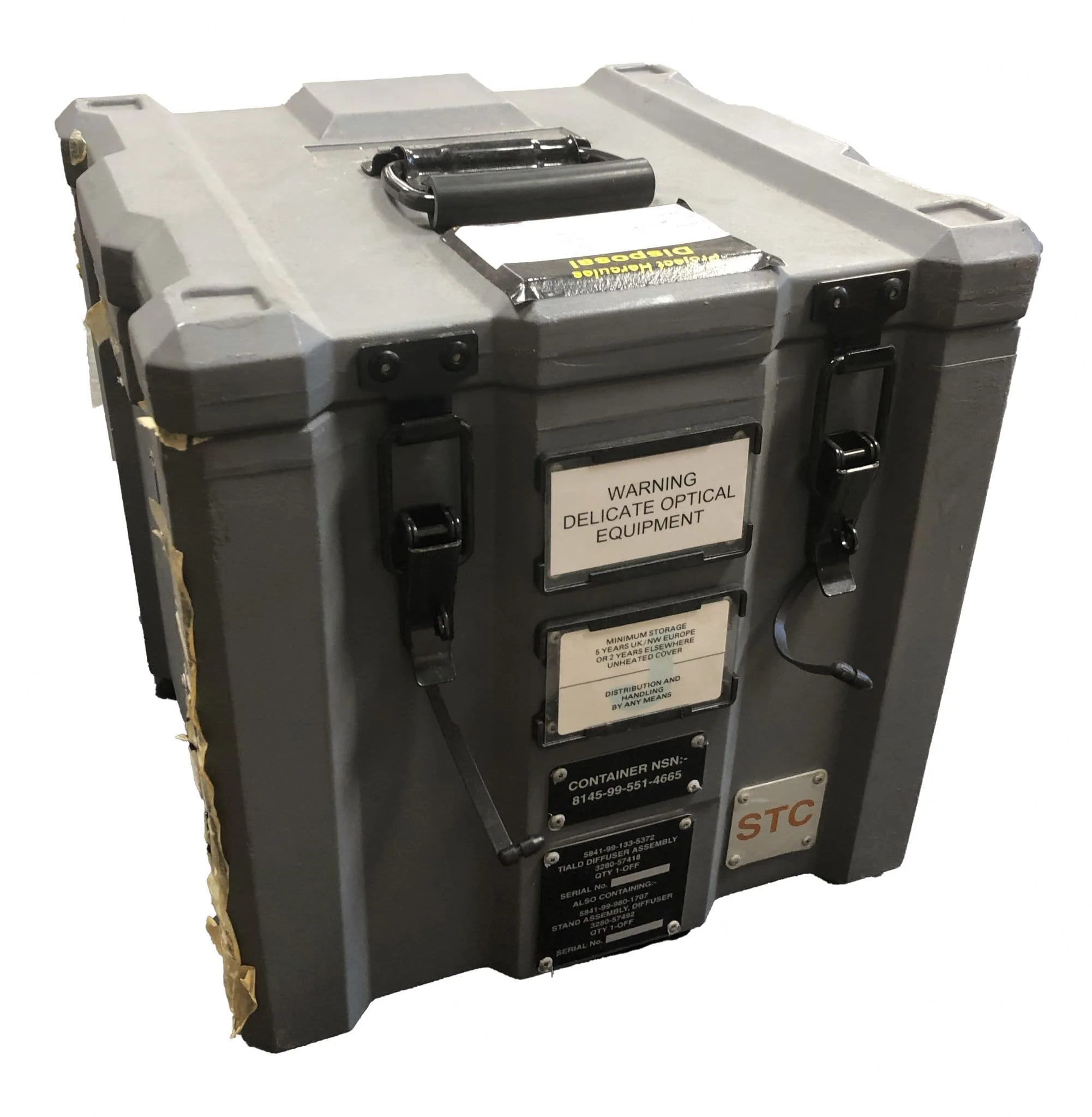 Ex Military Pelican Space Case Small Grey Storage Case - Grade 1