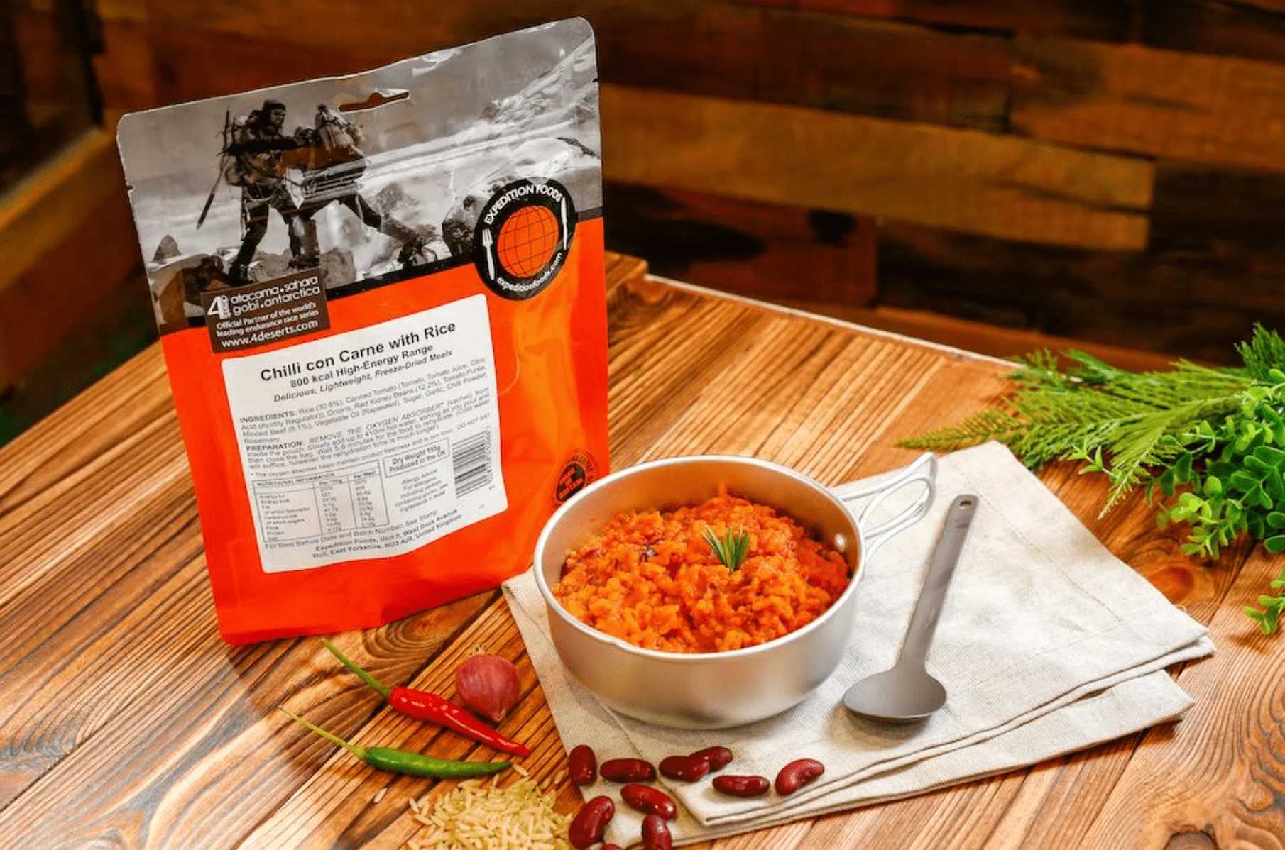 Expedition Foods Freeze Dried Meal Pouch - Chilli Con Carne With Rice - Various Sizes - Image 9