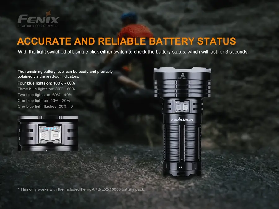 Fenix LR50R 12,000 Lumen Searchlight Torch - Image 11