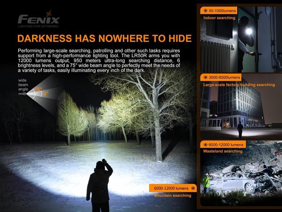Fenix LR50R 12,000 Lumen Searchlight Torch - Image 16