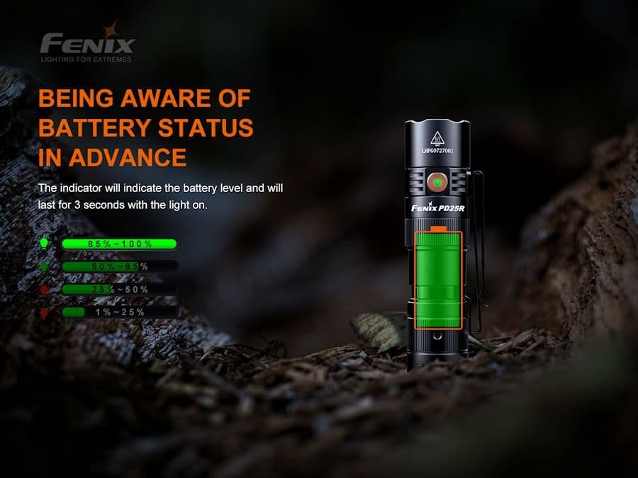 Fenix PD25R 800 Lumen Rechargeable Torch - Image 10