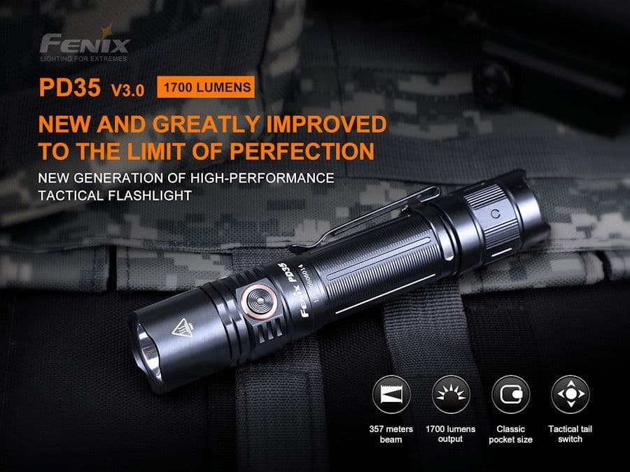Fenix PD35 V3.0 1700 Lumen Torch & 2600U Battery - Image 6