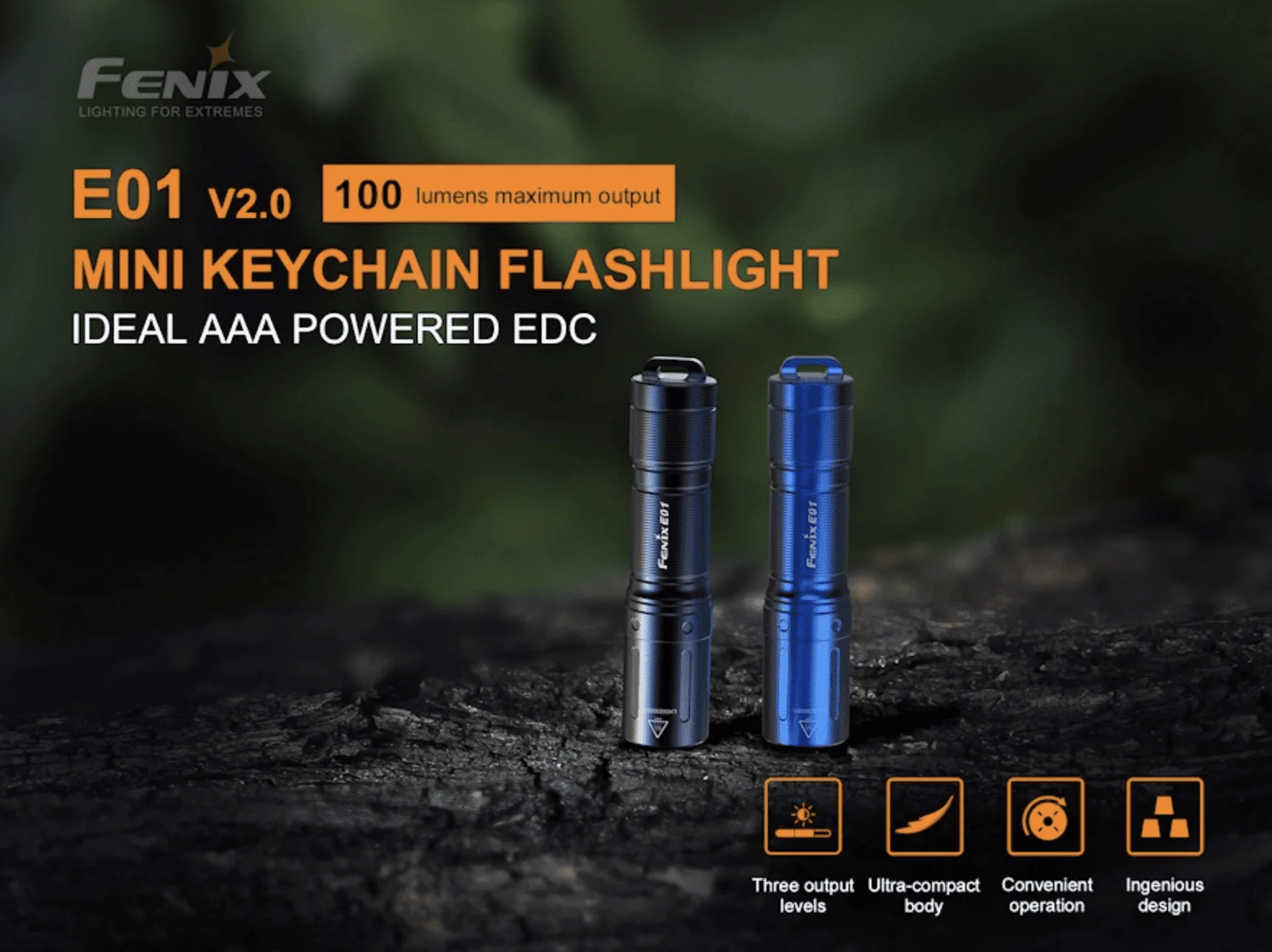 Fenix Torches E01 V2.0 100 Lumen Keychain Torch - Image 11