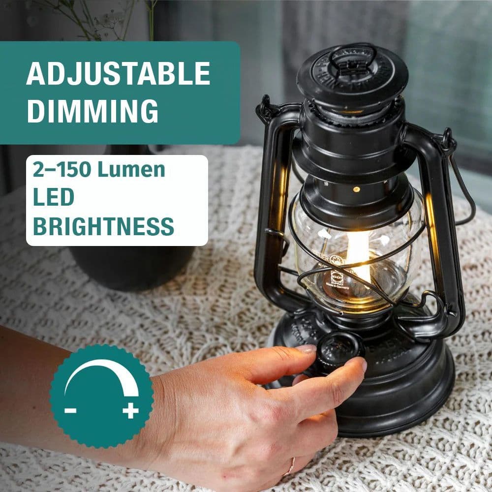 Feuerhand Baby Special 276 LED Hurricane Lantern - Moss Green - Image 3
