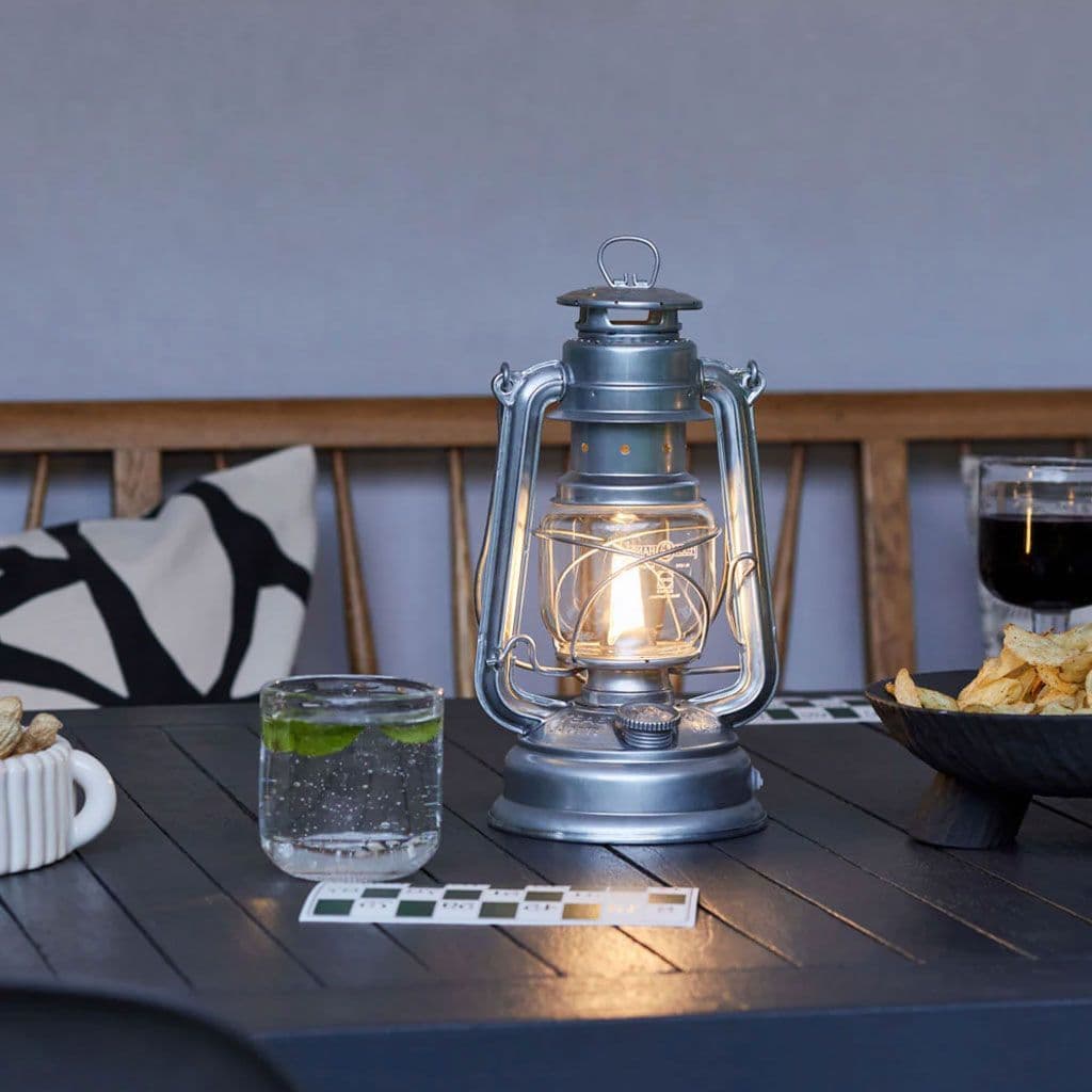 Feuerhand Baby Special 276 LED Hurricane Lantern - Zinc - Image 2