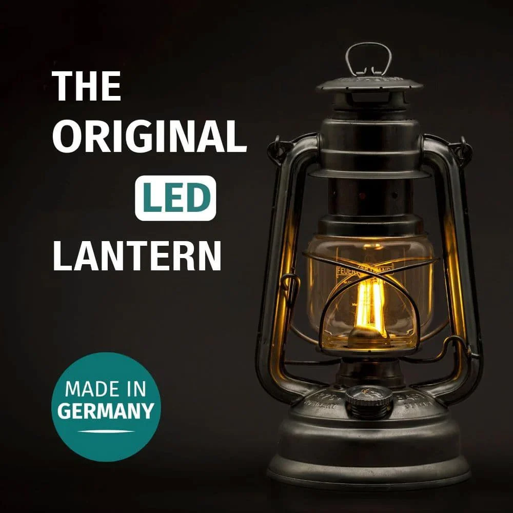 Feuerhand Baby Special 276 LED Hurricane Lantern - Zinc - Image 6